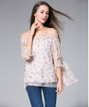 Flowers Printed silk georgette top